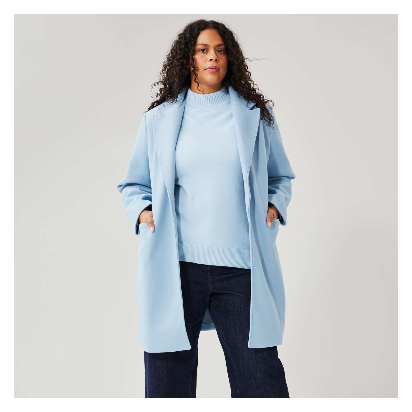 Light blue car coat on sale